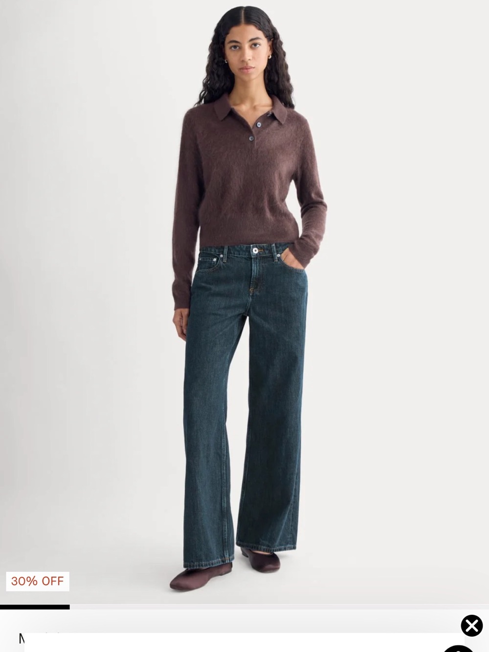 Everlane Low-Key Low Rise Jeans - NWT